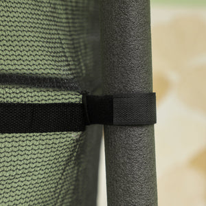 Trampolino Elastico per Bambini da 3 Anni Ø160 cm con Rete di Protezione Nero