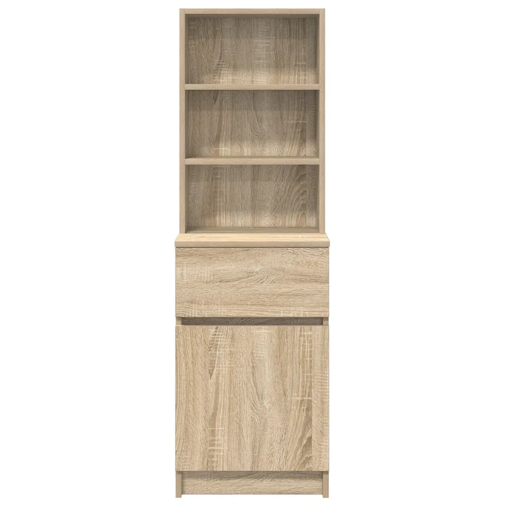 Comodino Rovere Sonoma 39x35x125 cm in Legno Multistrato 861312