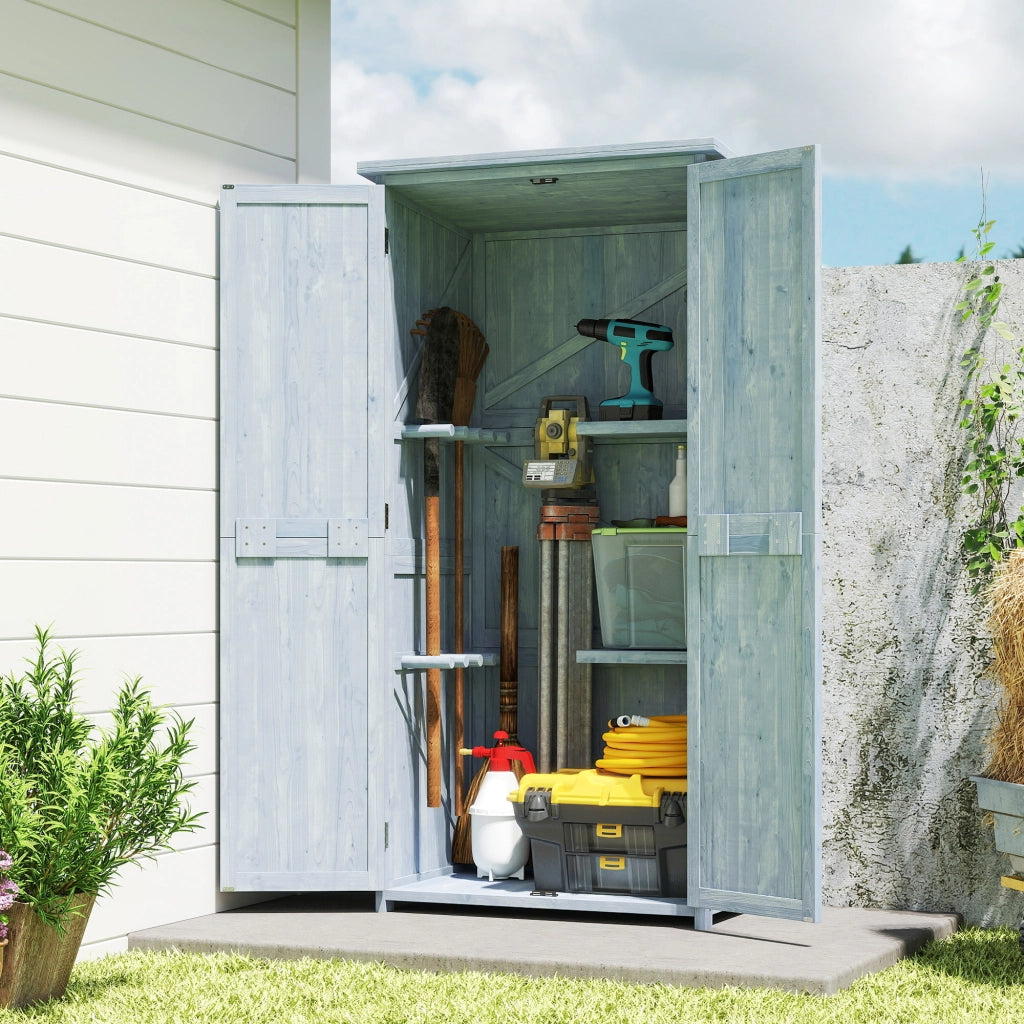 Armadio da Giardino ¨C zephmum ¨C Legno 2 Ripiani