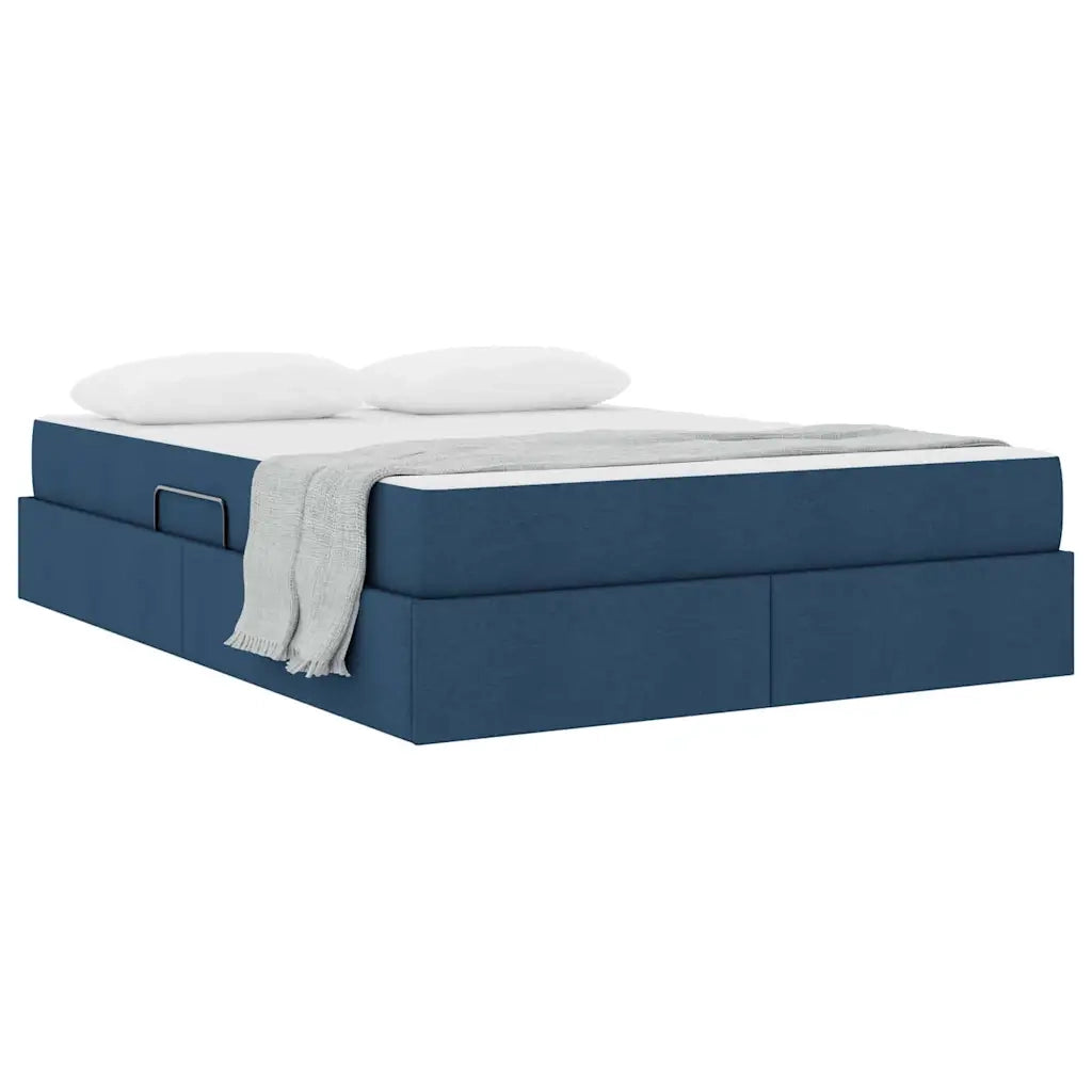 Letto con contenitore e materasso Blu 140 x 190 cm Poliestere 3399663