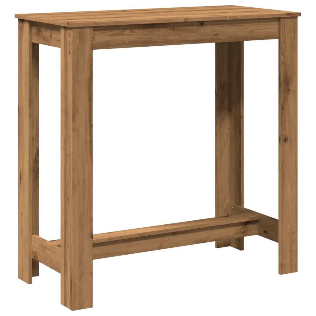 Tavolo Bar Rovere Artigianale 102x50x103,5 cm Legno Multistrato