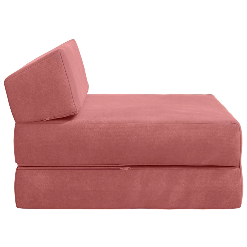 Divano Letto Pieghevole Rosa 60 x 70 x 41 cm Tessuto