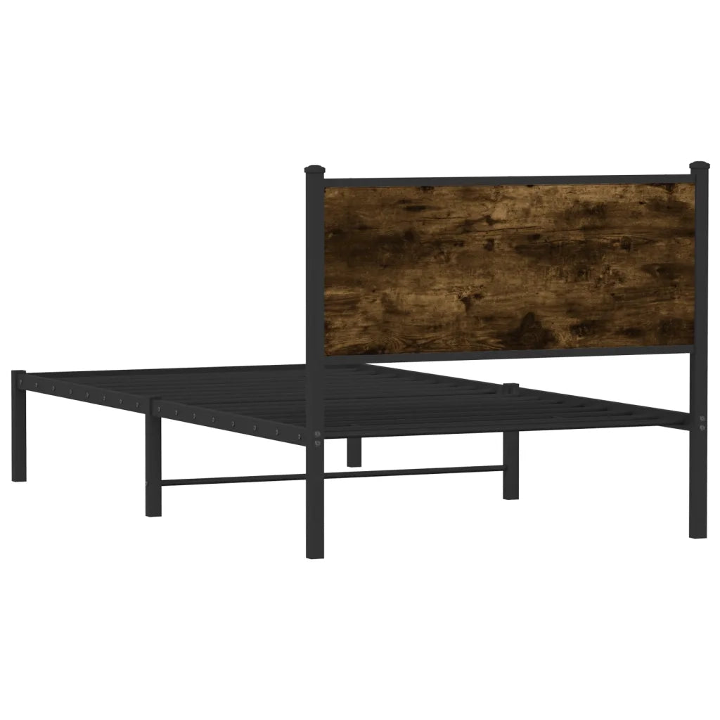 Giroletto senza Materaso in Metallo Rovere Fumo 107x203 cm 4007663