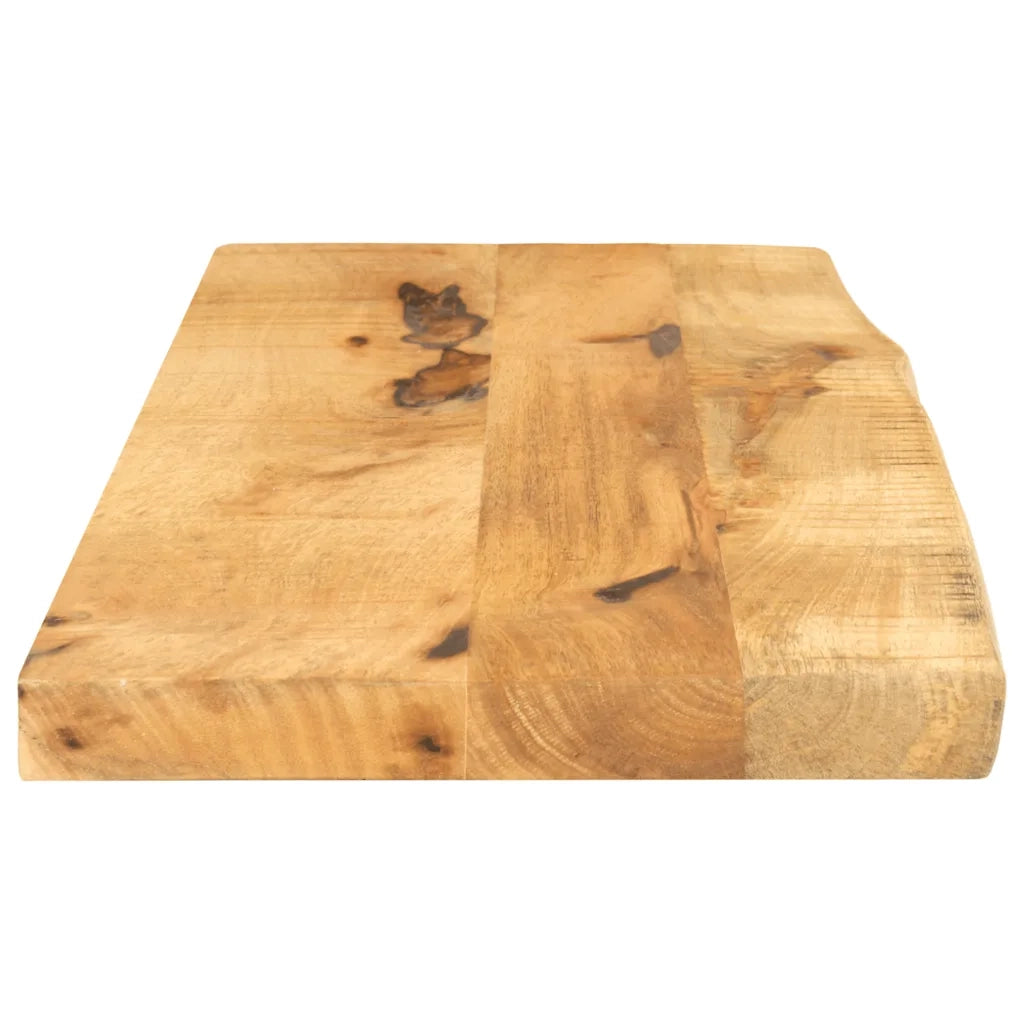 Piano Tavolo 70x40x2,5 cm Bordi Vivi Legno di Mango Grezzo 370345