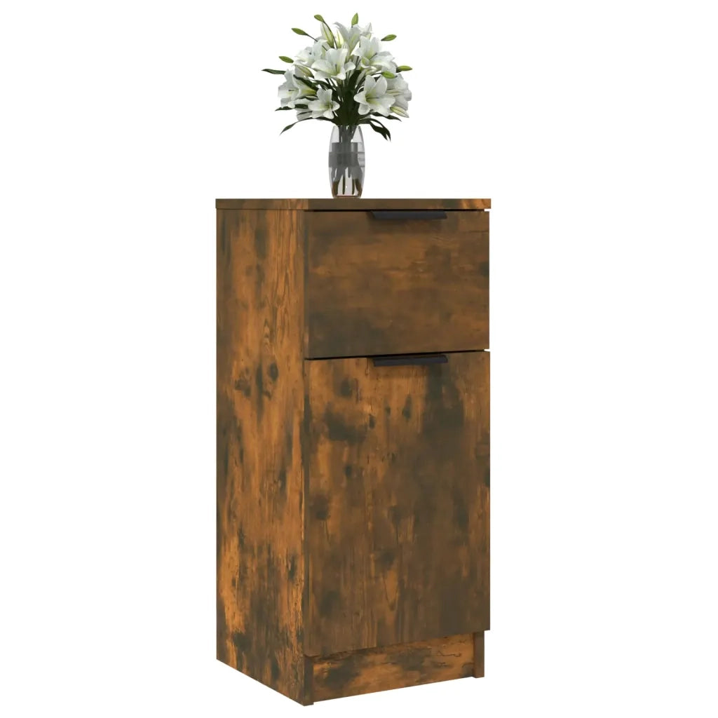 Credenza Rovere Fumo 30x30x70 cm in Legno Multistrato 817000