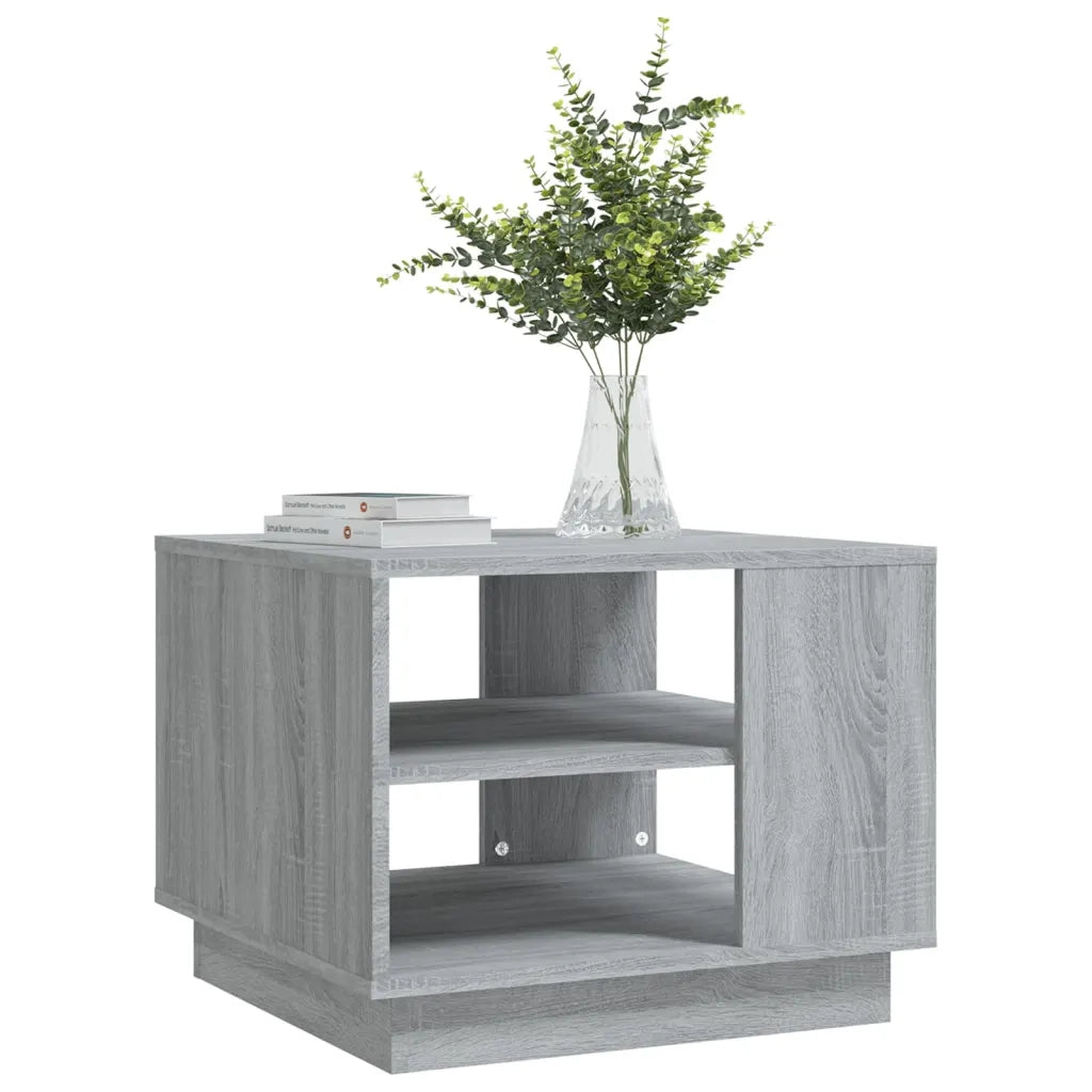 Tavolino da Salotto Grigio Sonoma 55x55x43 cm in Truciolato 813087