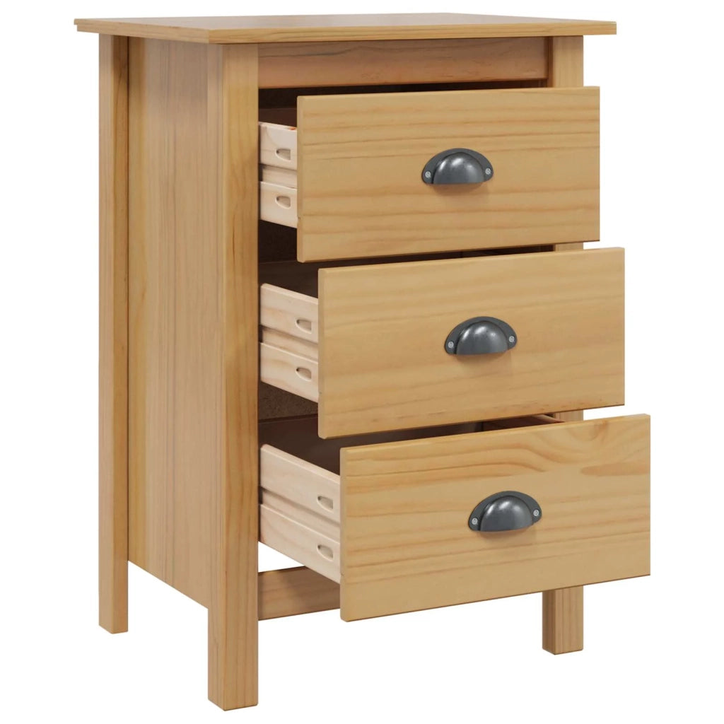 Armadio da Notte HILL Marrone miele 46 x 35 x 65 cm