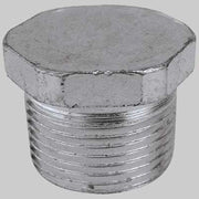 TAPPO MASCHIO ESAGONALE ACCIAIO  1     MADE IN ITALY
