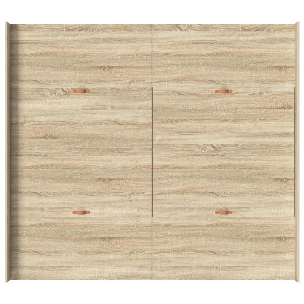 Struttura letto con contenitore Rovere Sonoma 200 x 200 cm 3335263