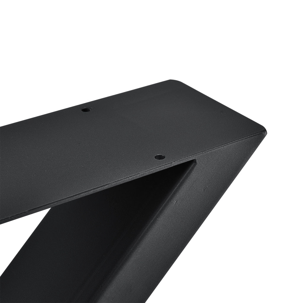 Set di 2 Gambe in Acciaio 'Greith' a Forma di X per Mobili Fai da Te (LxA) 59 x 72 cm - Nero [en.casa]