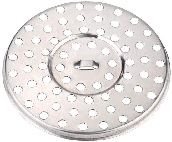 Raccordo di scarico rotondo per doccia - 1 pezzo - Ø 8.5 cm - Acciaio inossidabile
