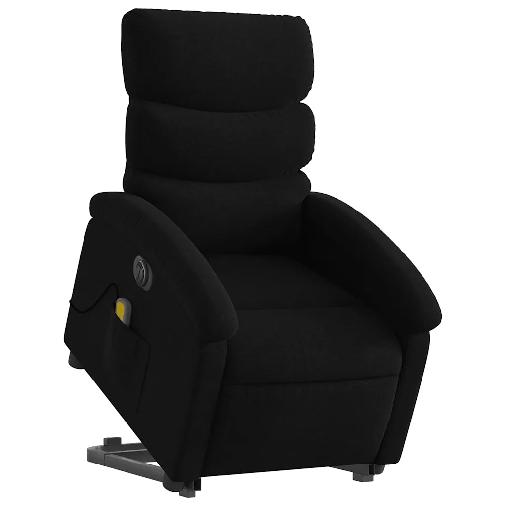 Poltrona Alzapersona Massaggiante Elettrica Nera in Tessutocod mxl 85072
