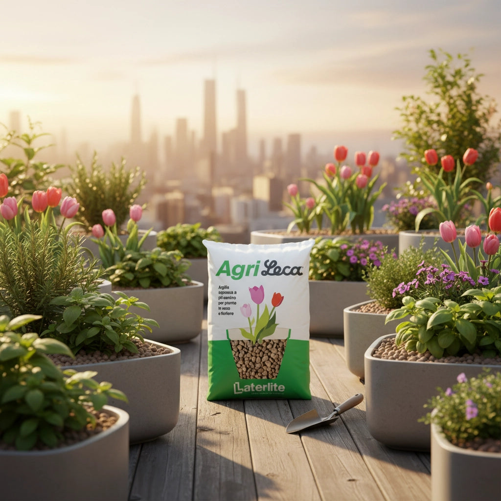 Argilla espansa agrileca per giardini pensili e ortoflorovivaismo 50 l