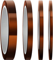 Tape a rulli 4 per resistenza alta al calore, polimide per sublimazione stampa 3D a onde - 3 mm/5 mm/8 mm/12 mm x 33 m.