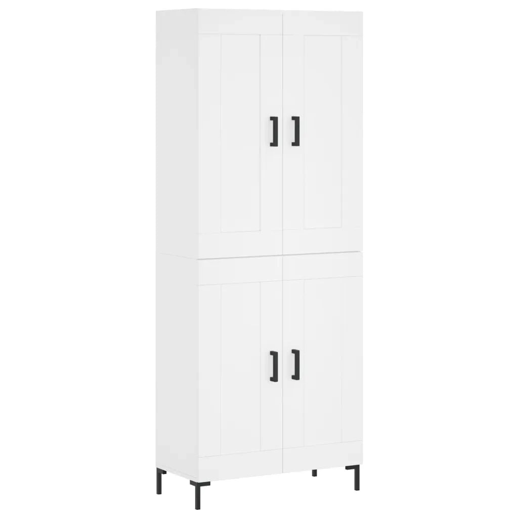 Credenza Bianca 69,5x34x180 cm in Legno Multistrato 3199681
