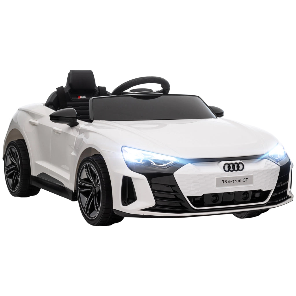 Auto Elettrica Bambini AUDI RS e-tron GT ¨C zephmum ¨C Bianco 103x58x41 cm