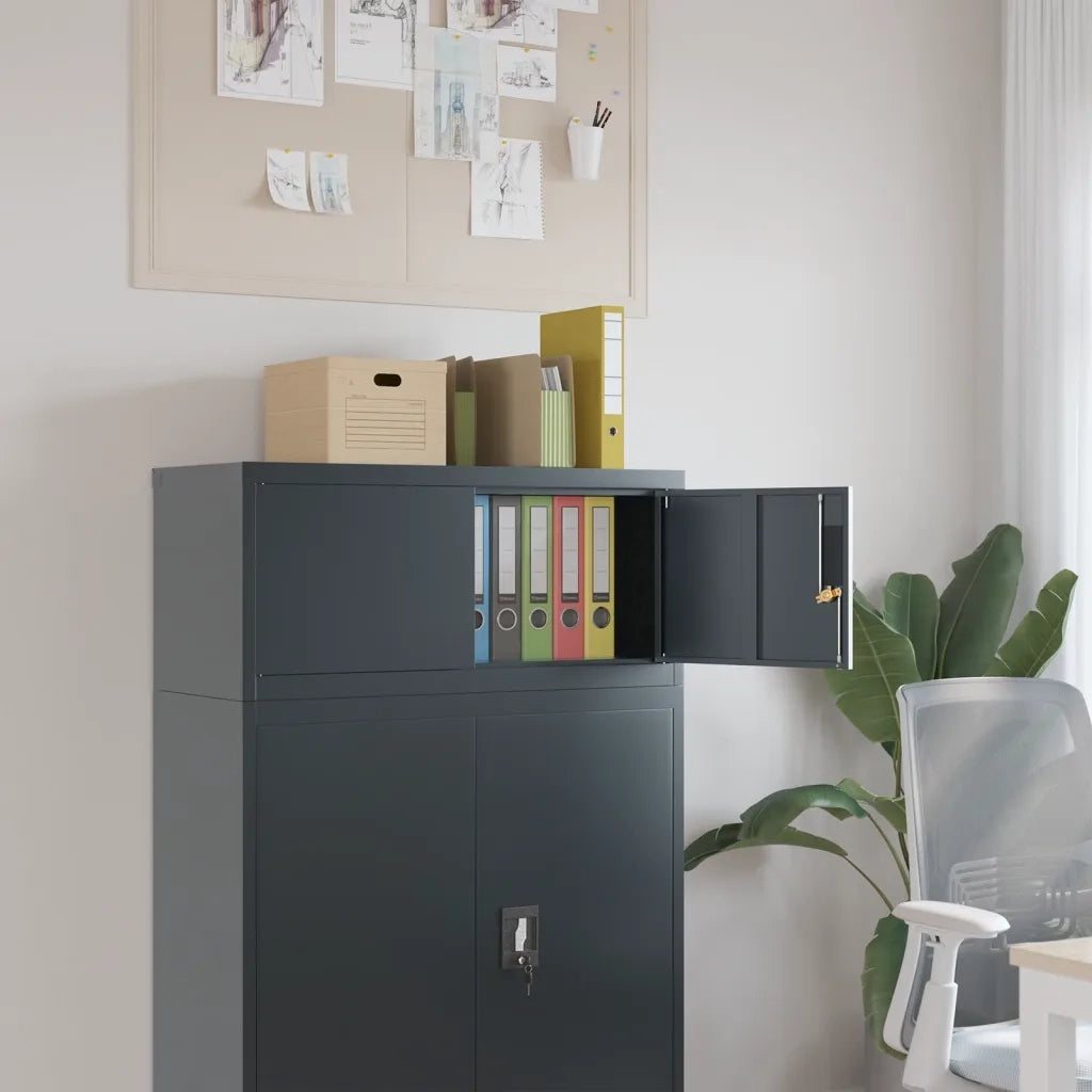 Armadio Classificatore Antracite 90x40x40 cm in Acciaio CFW1976844