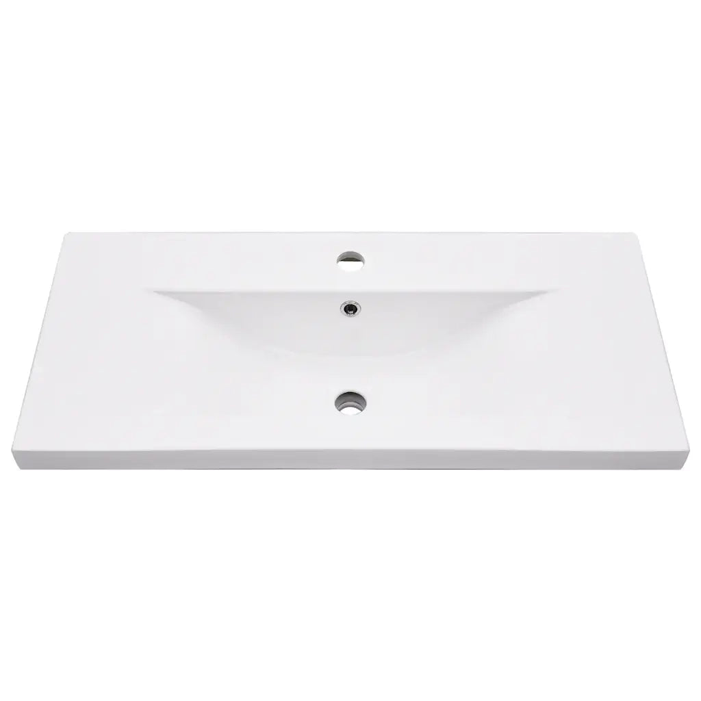 Telaio per Lavabo da Bagno con Lavabo Integrato Bianco in Ferro 3101375