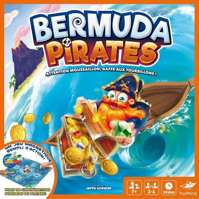 Bermuda Pirates - Asmodee - Gioco da tavolo magnetico - Gioco d'azione da 2 a 4 persone - dai 7 anni in su