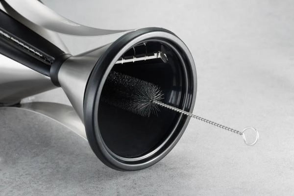 GEFU GF24-13700 SPIRELLI XL Temperaverdure con 2 Lame in Acciaio Inox 4,5 mm e 8 mm Lavabile in Lavastoviglie colore Nero