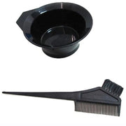 Trade Shop - Kit Colorazione Capelli Tinta Tintura Ciotola Pettine Pennello Parrucchiere Casa -