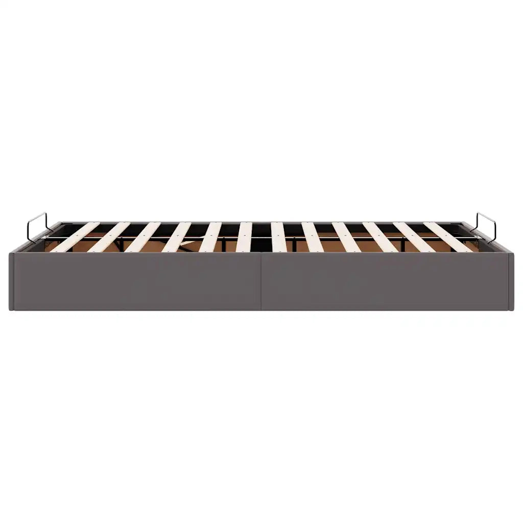Struttura Letto Pouf senza Materasso 120x200 cm Similpelle 3310797