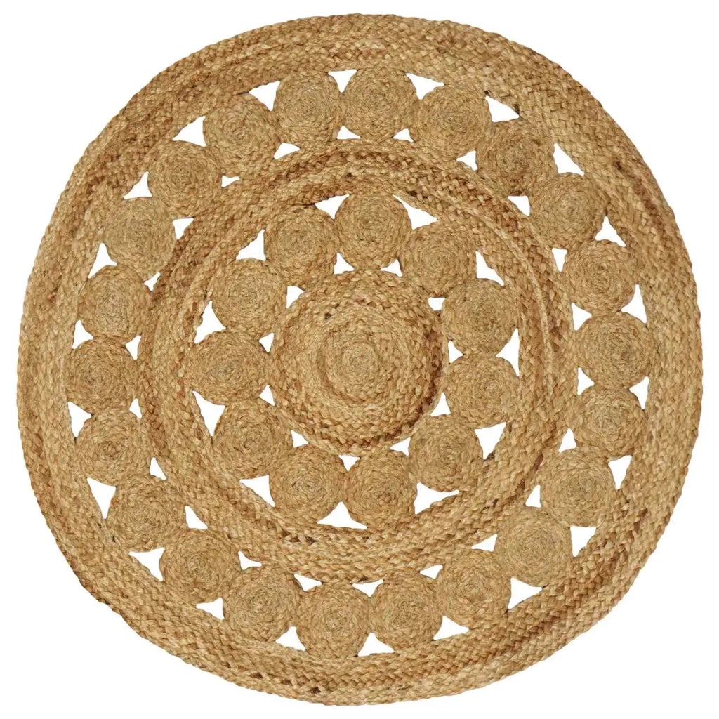Tappeto Naturale Ø 90 cm Juta 42010809