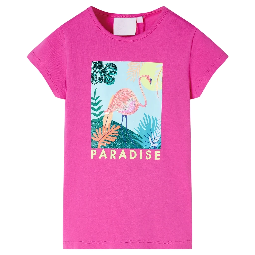 Maglietta da Bambina Rosa Scuro 140cod mxl 109444