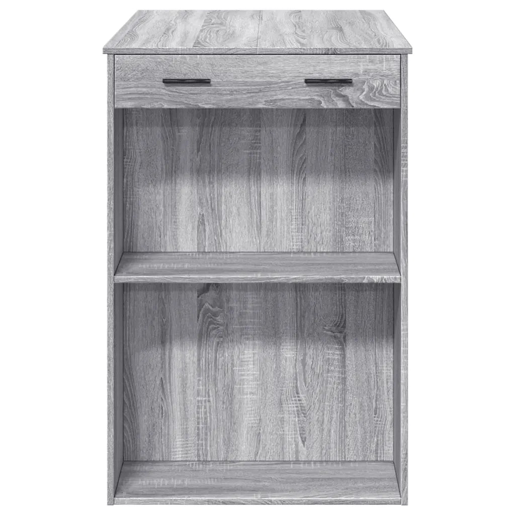 Tavolo da Bar Grigio Sonoma 102x70x103,5 cm in Truciolato