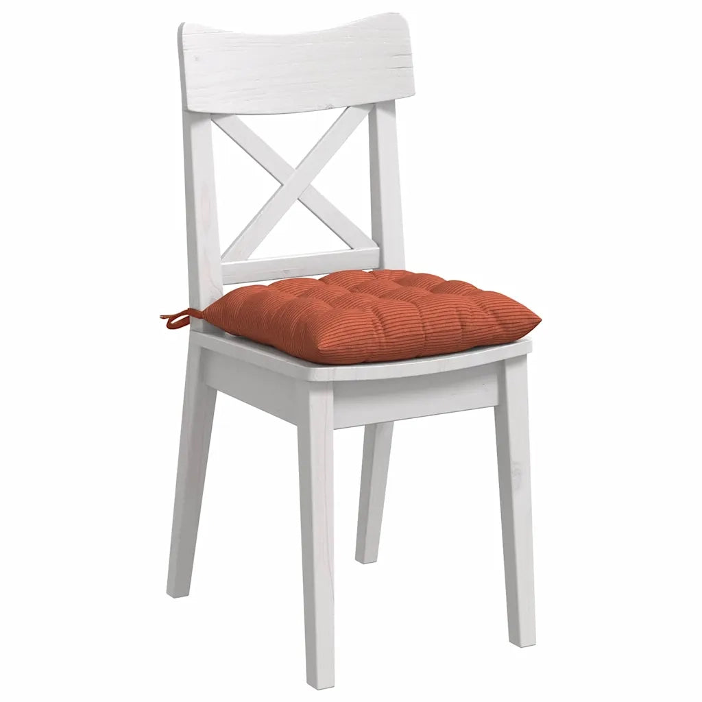 Cuscini per Seduta 4 pcs Rosso Arancio 40 x 40 x 6 cm