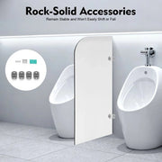 Divisore WC per Uomo a Parete 40x90cm, Partizione Urinale Schermo WC, Divider Urinale a Parete per Uomo