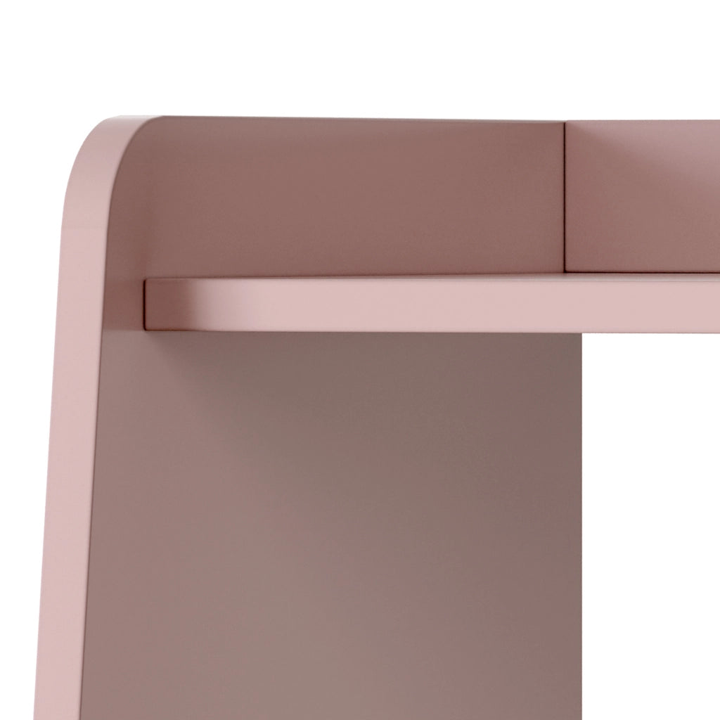 Guardaroba Aperto Vestnes per Cameretta 90x80x38 cm a Misure di Bimbi - Rosa/Bianco [en.casa]