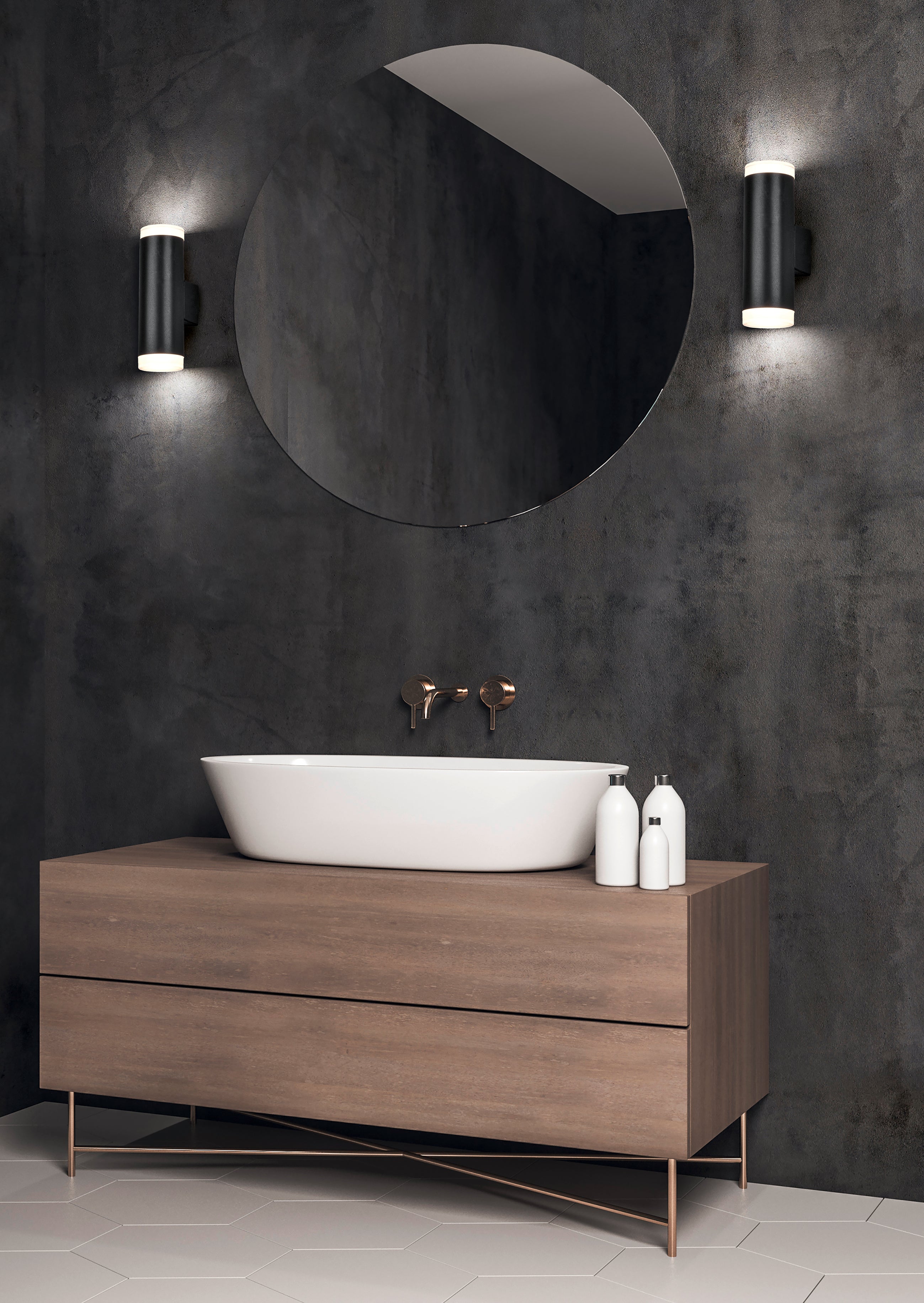 Applique da Interno a LED in Plastica Nero Opaco