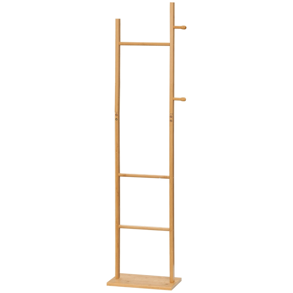 Appendiabiti a muro con ganci ¨C Minimal ¨C legno naturale 36x24x168 cm