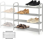 Organizzatore per Scarpe a 4 Livelli, Estendibile, Capacità fino a 20 Pair, Risparmia Spazio per la Vestiarium