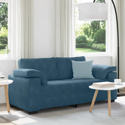 vidaXL Divano Divanetto Blu 140 cm in Velluto