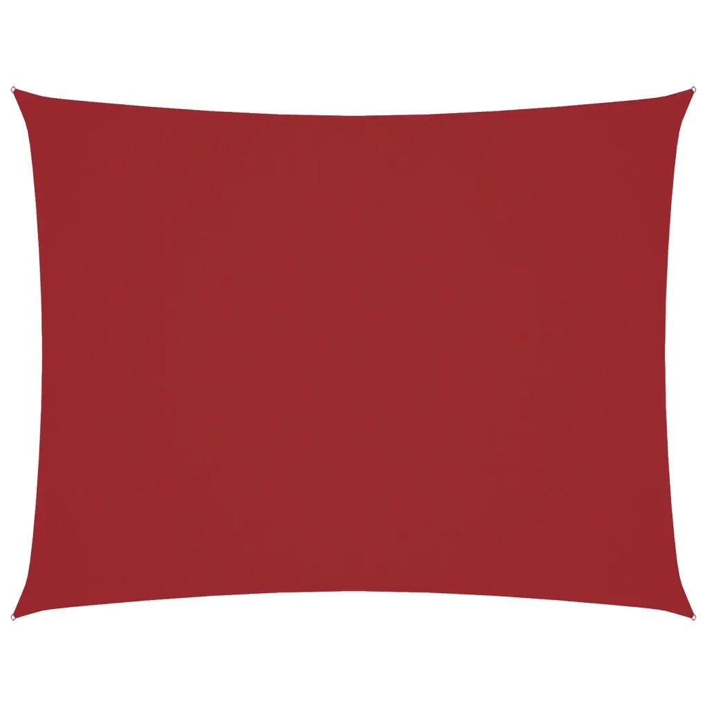 Parasole a Vela Oxford Rettangolare 6x7 m Rosso
