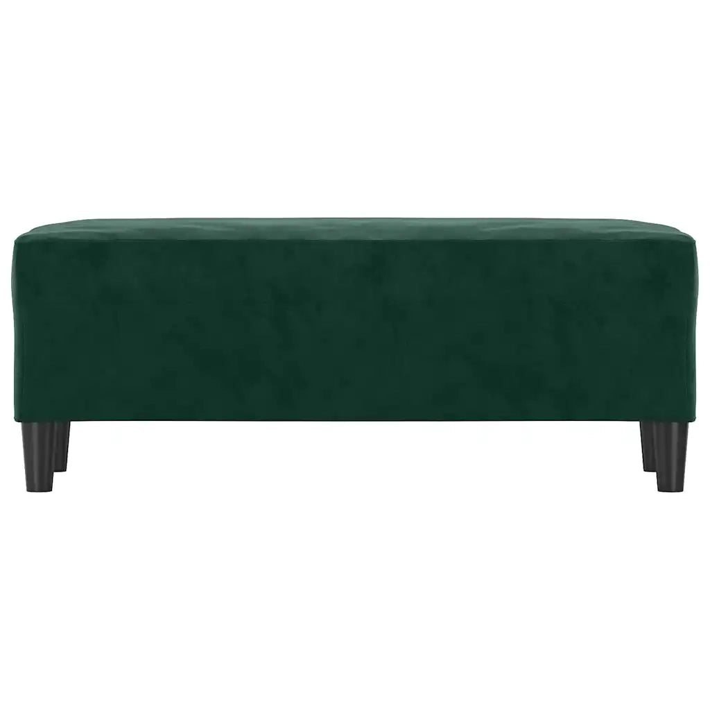 Panca Verde Scuro 100x35x41 cm in Velluto