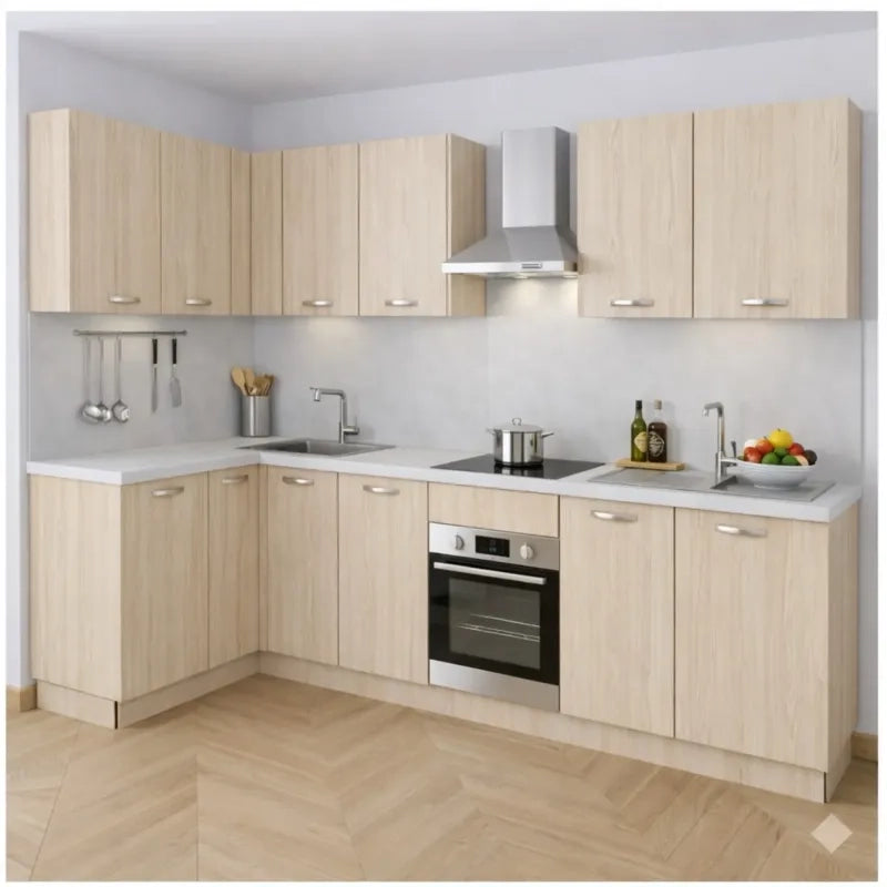 Anta per mobili in Legno nobilitato Compresa di Maniglia 90x60 Rovere