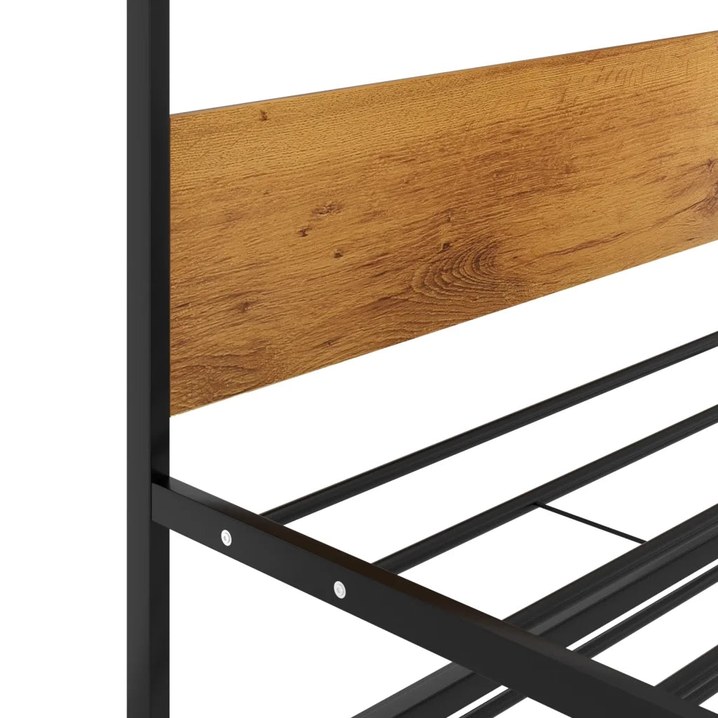 Giroletto Estraibile Nero in Metallo 90x200 cm 324748
