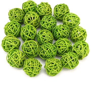 Palline di Rattan 20 pezzi - Decorazioni per Parete - Sospensione - Illuminazione - Artigianato - Materiale Naturale - Palline Decorative