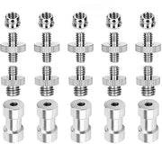 Adattatore per stativo - Adattatore viti per stativo - Argento - Viti per stativo - Adatto per monopode e supporto per luce - 20 pezzi
