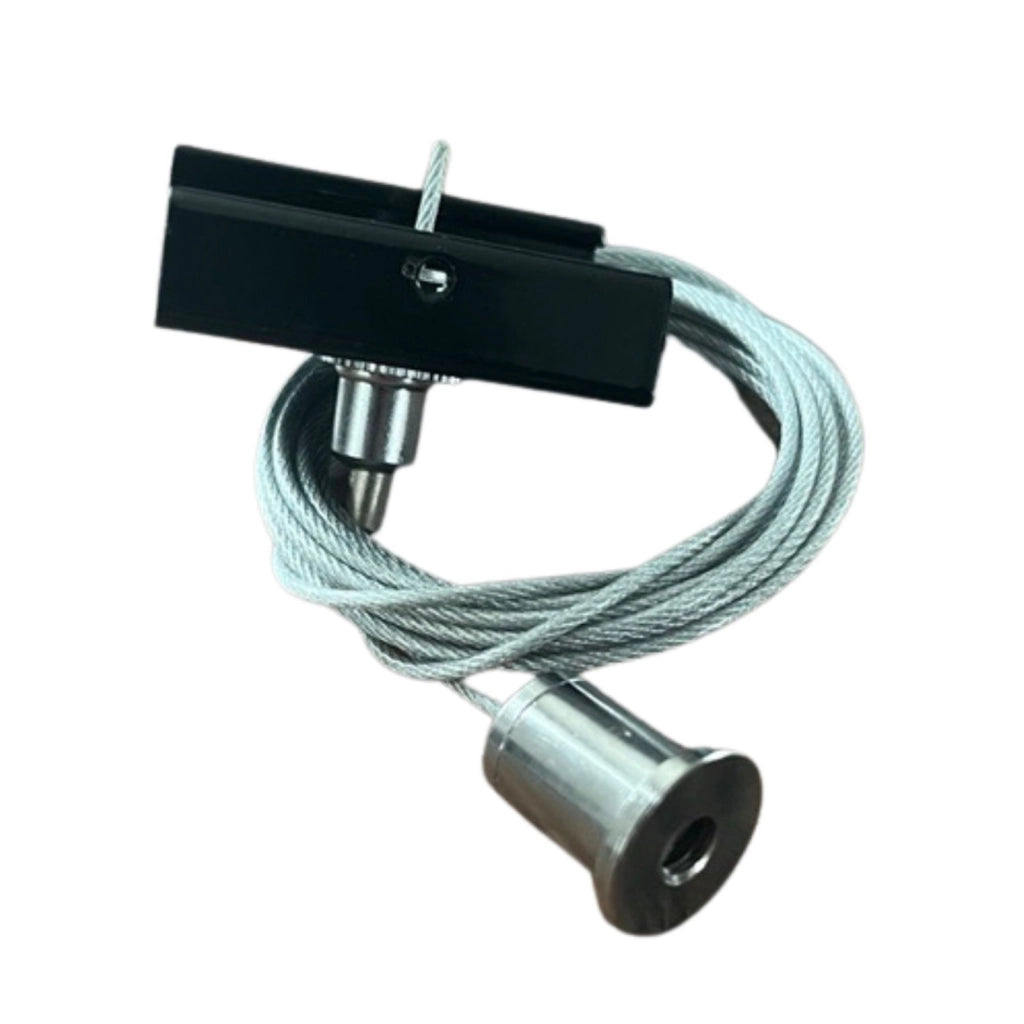 Kit Cavo Sospensione Per Binario Trifase Colore Nero Filo Da 150cm Per Un Lato CB40203