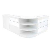 Set Banconi Bianco Theia LED K900 C900 LM60 TB60 con Vetrina e Serratura