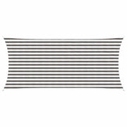 Telo Ombra-Vela Ombreggiante-Parasole a Vela Grigio chiaro e bianco 2 x 4,5 m HDPE