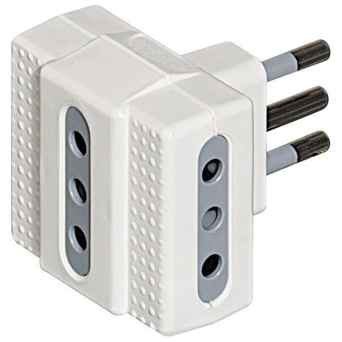 bticino S3603D adattatore per presa di corrente Grigio, Bianco