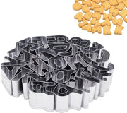 Forme per torte 26 pezzi - Forme per biscotti - Forme per decorazioni - Acciaio inossidabile - Resistente al calore - 2 cm di altezza