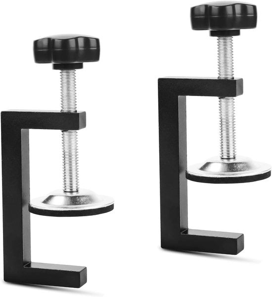 Set di viti a clip per oggetti piccoli - clip C in nero - clip portatili regolabili per uso universale