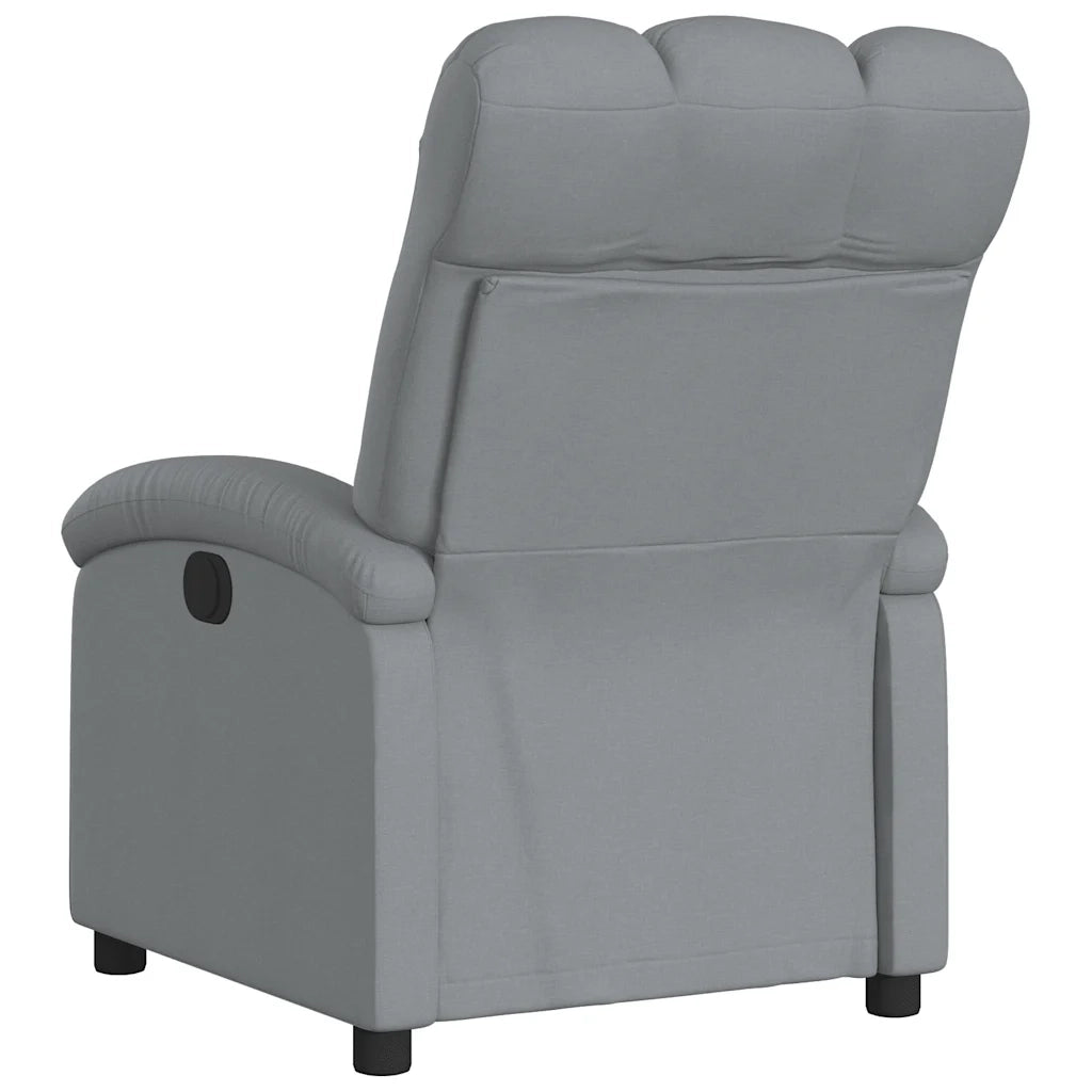 Divano Sedia-Poltrona reclinabile in tessuto grigio chiaro 709100