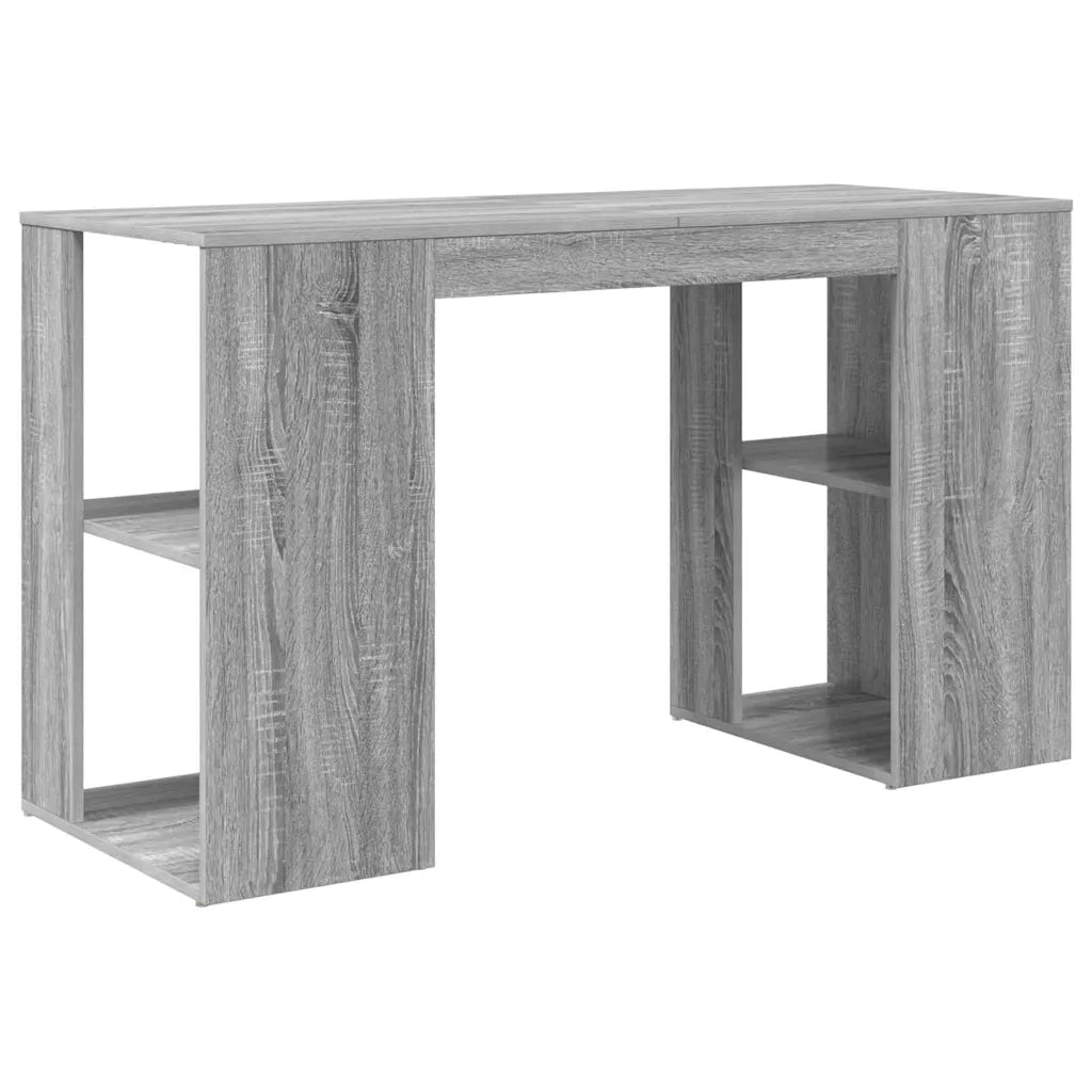 Scrivania Grigio Sonoma 130 x 50.5 x 75 cm Legno multistrato 869503